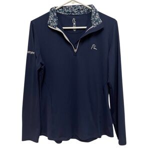 Rhoback performance quarter zip Stryker navy blue